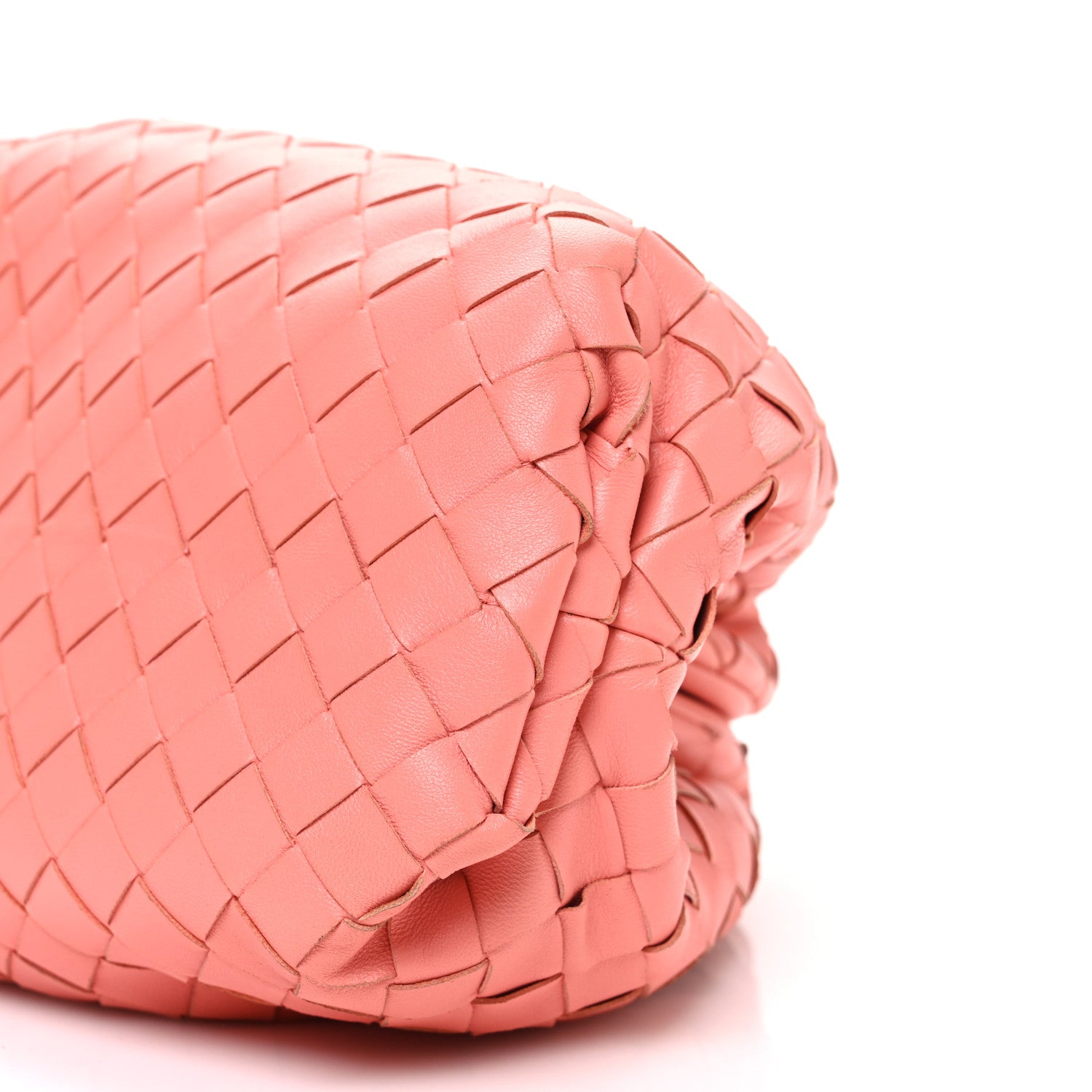 Bottega Veneta Nappa Maxi Intrecciato The Pouch Oversized Clutch Peach 11 of 11