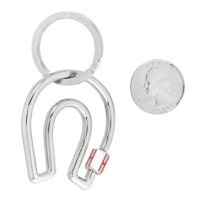 Hermes Stainless Steel Fer a Cheval Key Ring 2 of 4