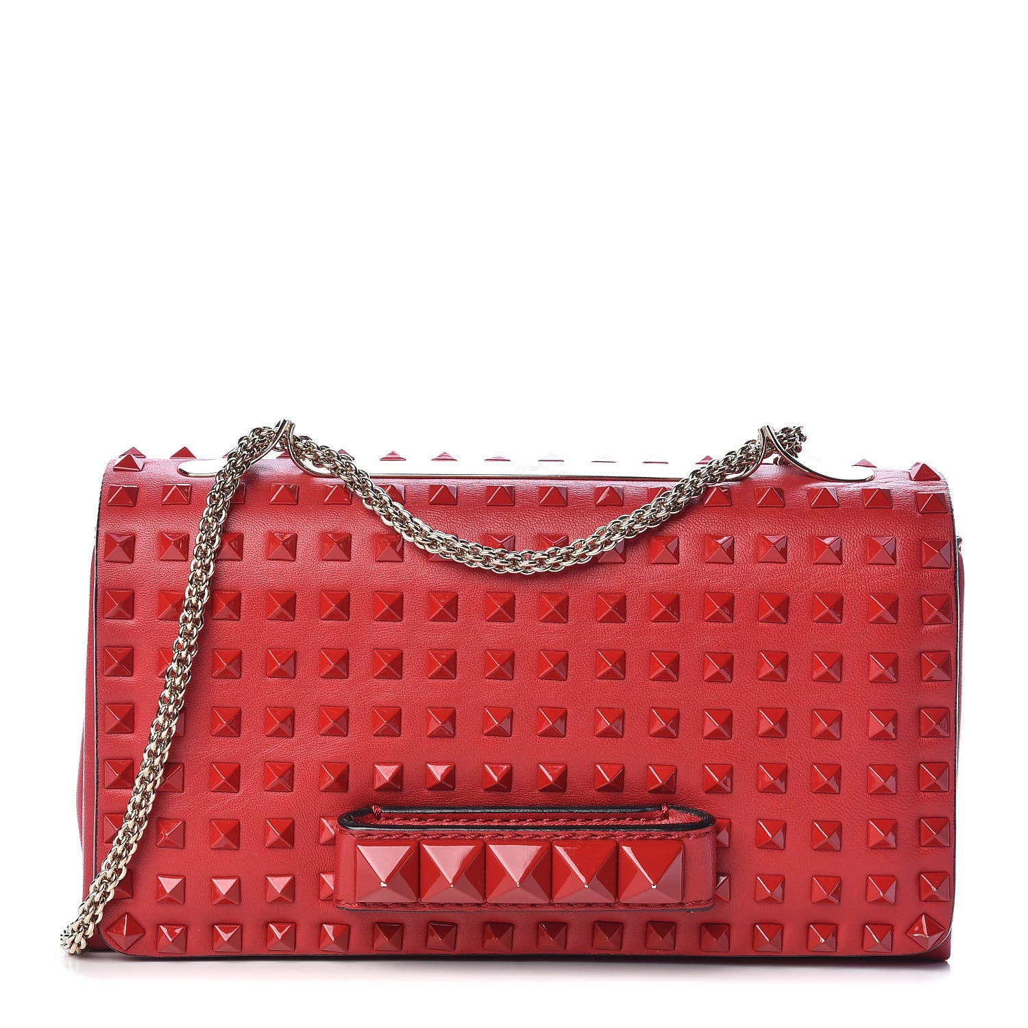 Valentino Garavani Nappa Allover Stud Va Va Voom Shoulder Bag Rosso Valentino 1 of 10