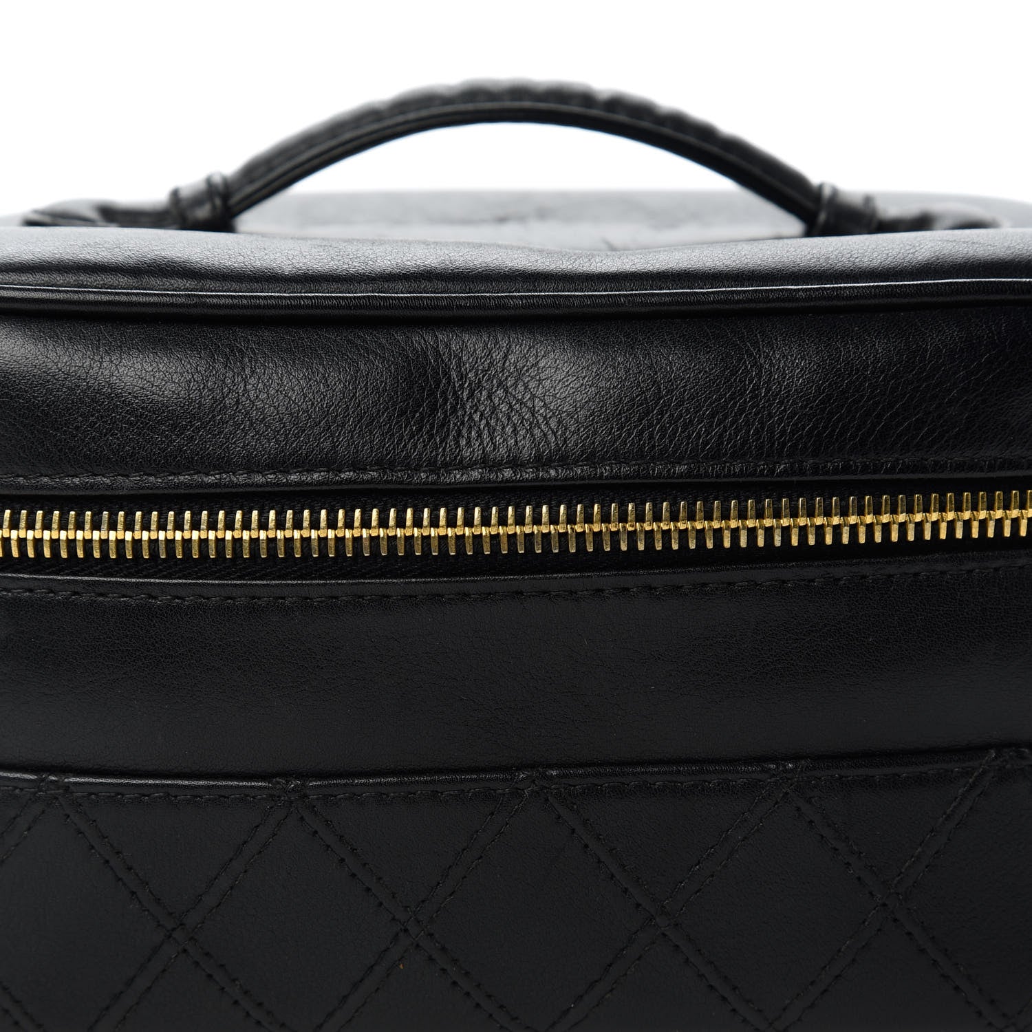 Chanel Calfskin Vanity Cosmetic Bag Black 10 of 10