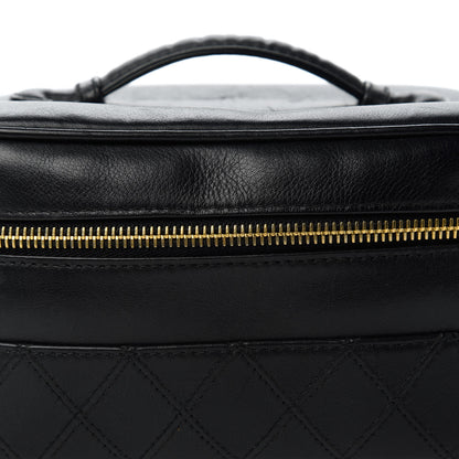 Chanel Calfskin Vanity Cosmetic Bag Black 10 of 10