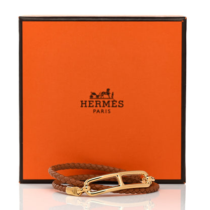 Hermes Swift Roulis Double Tour Bracelet T2 Gold 5 of 5