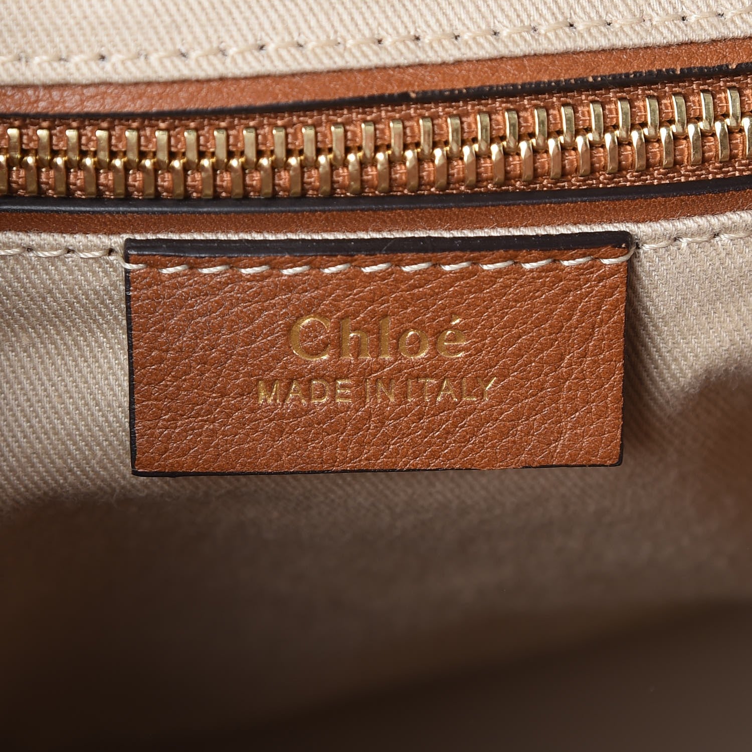 Chloe Suede Calfskin Medium Faye Backpack Tan 6 of 7