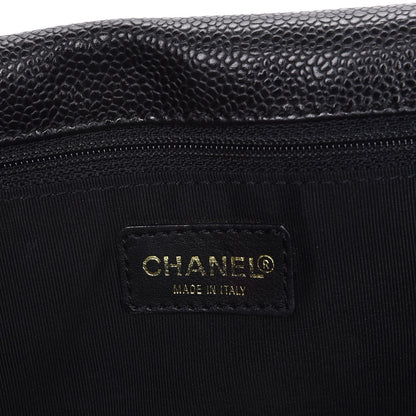 Chanel Caviar Diamond Stitch Oversized Flap Clutch Black 6 of 7