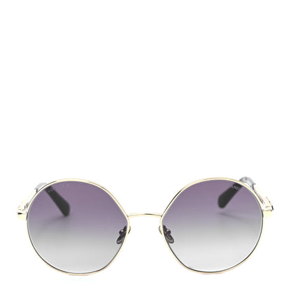 Chanel Metal Round Sunglasses 4269 Black 2 of 7