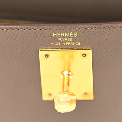 Hermes Epsom Kelly Sellier 28 Etain 6 of 10