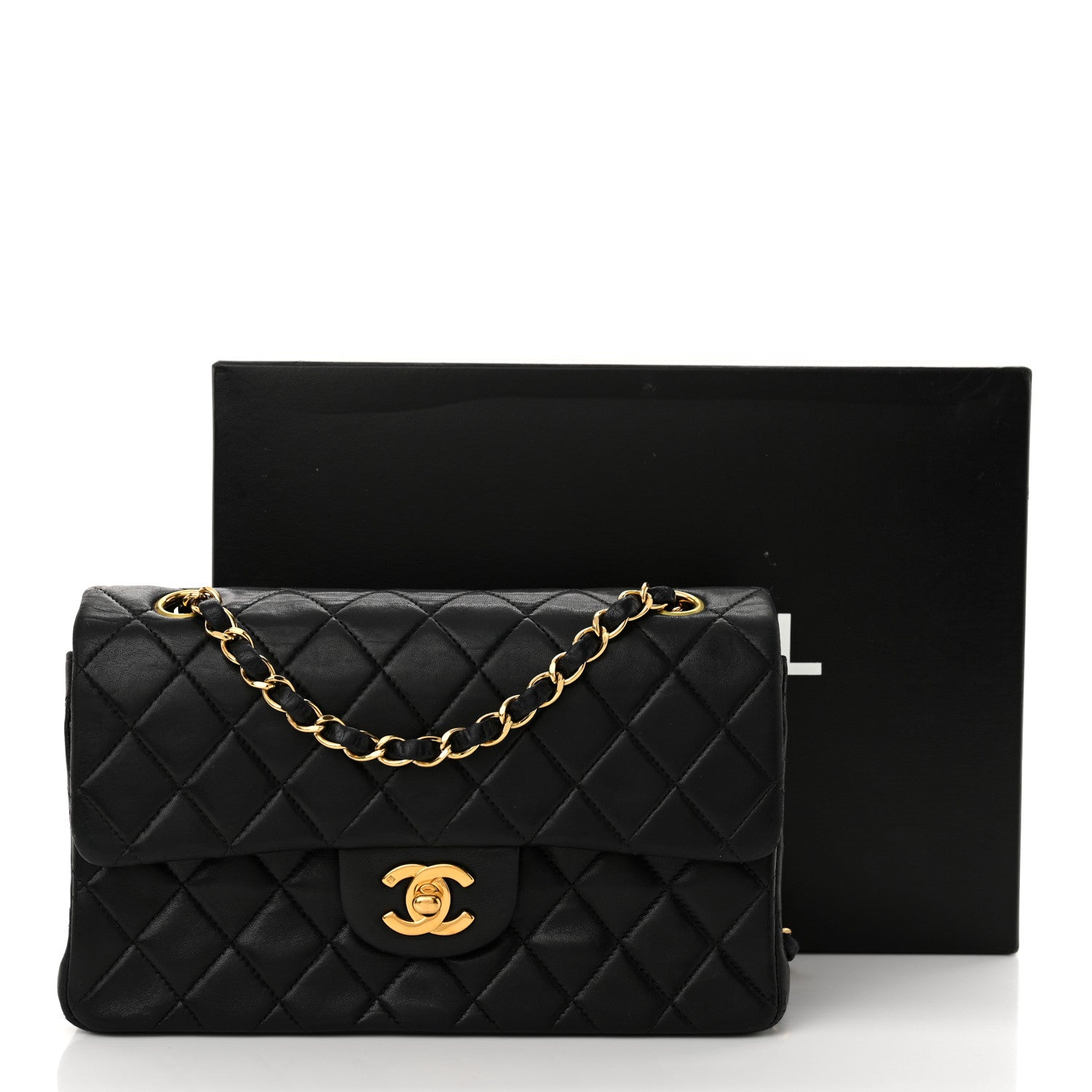 Chanel Lambskin Quilted Small Double Flap Black 15 of 15