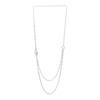 Hermes Sterling Silver GM Alphakelly Necklace 3 of 5