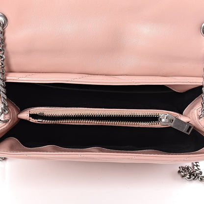 Saint Laurent Calfskin Y Quilted Monogram Small Loulou Chain Satchel Rose Antic 5 of 10