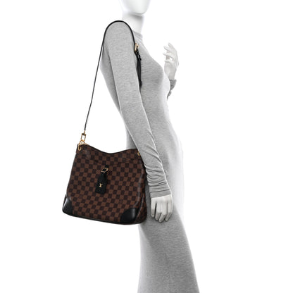 Louis Vuitton Damier Ebene Odeon MM Black 2 of 9