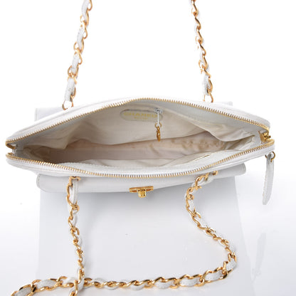 Chanel Caviar CC Shoulder Bag White 5 of 24