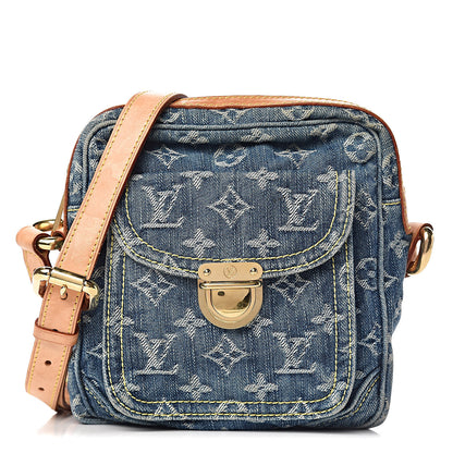 Louis Vuitton Denim Camera Bag Blue 1 of 11