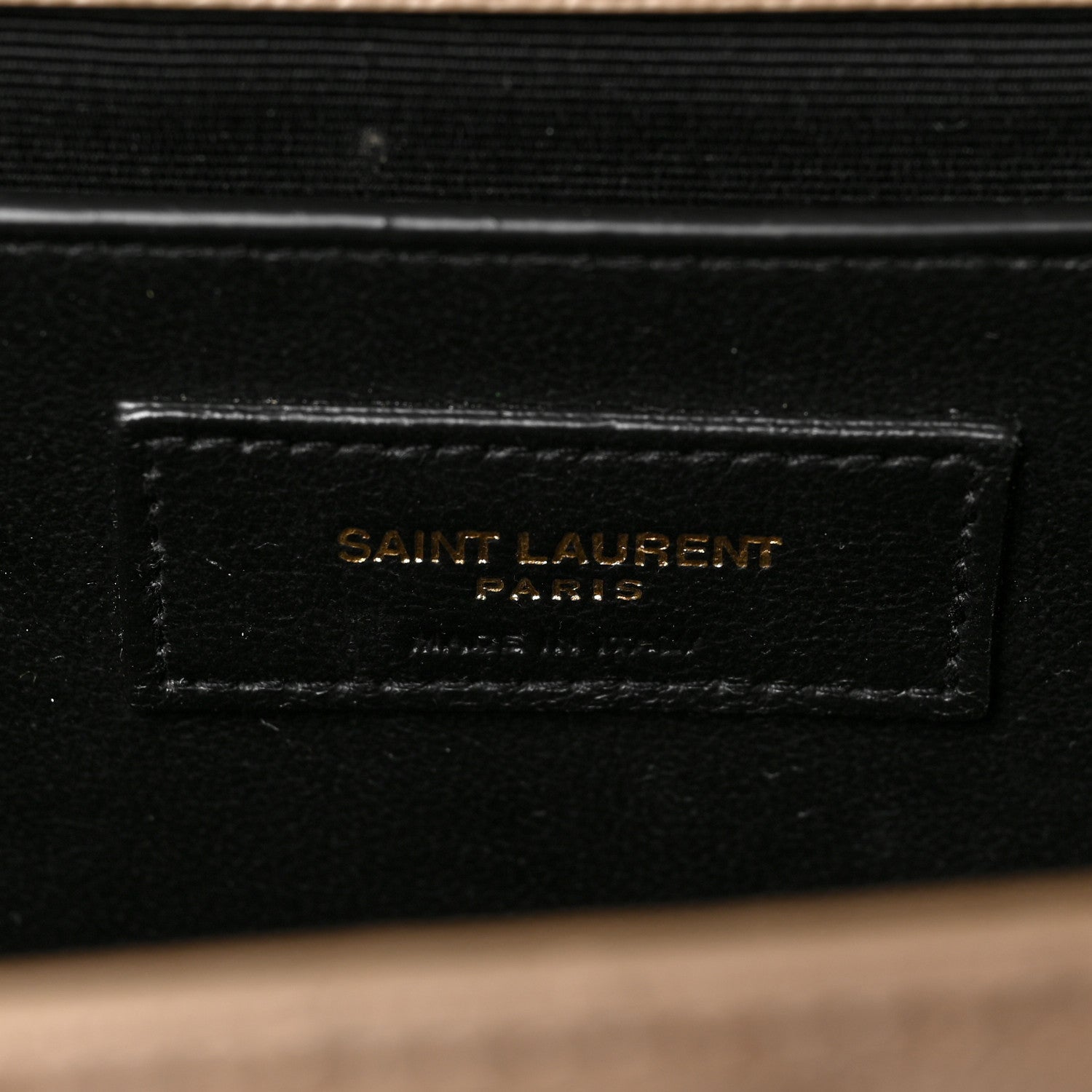 Saint Laurent Grain De Poudre Textured Mixed Matelasse Medium Triquilt Monogram Satchel Dark Beige 6 of 8