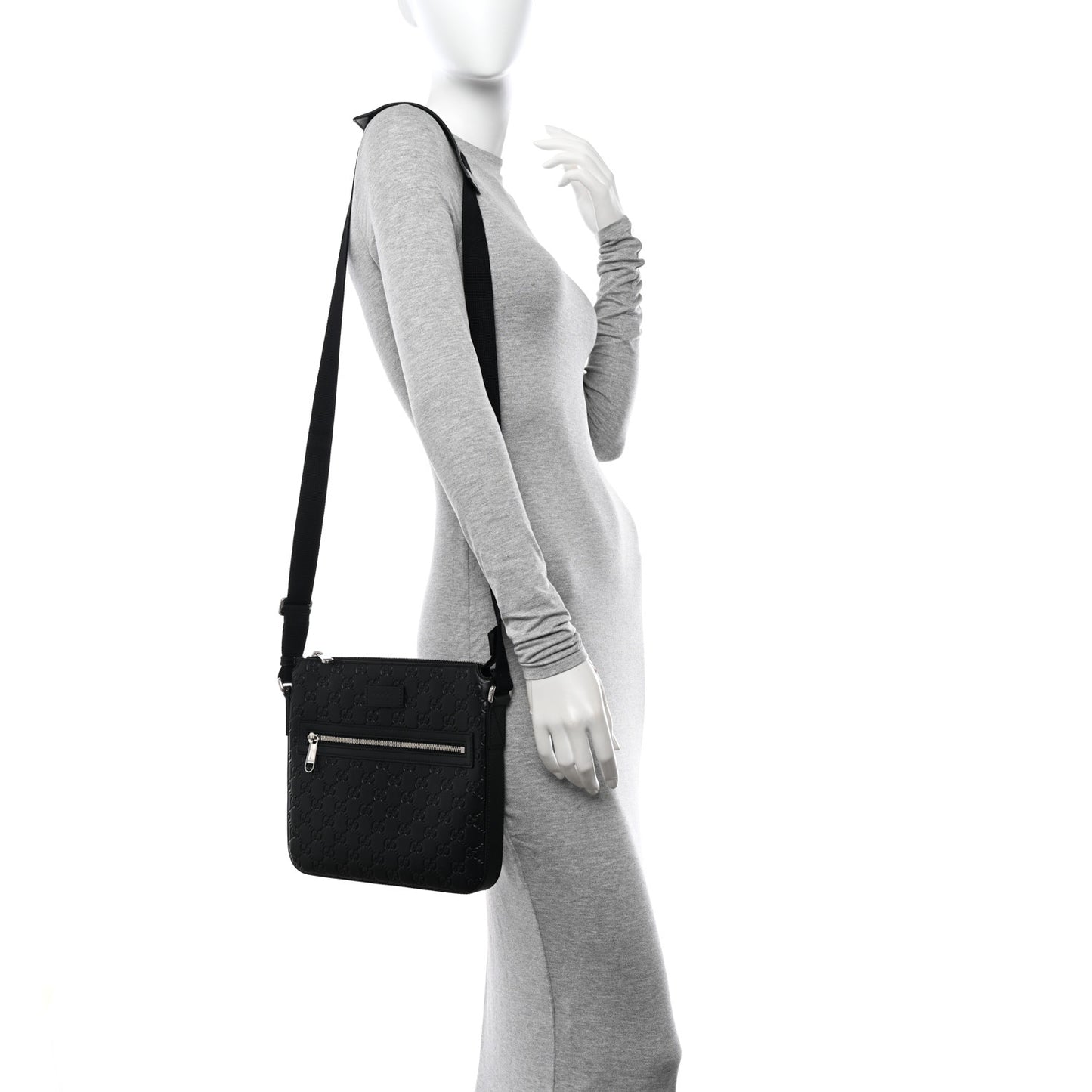 Guccissima Signature Small Messenger Bag Black