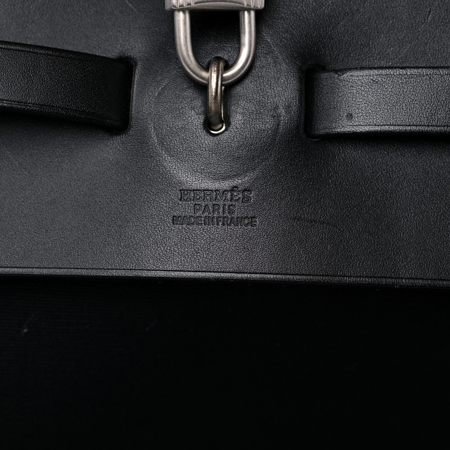 Hermes Toile Vache Hunter Herbag 50 Black 7 of 19