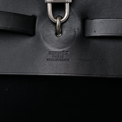 Hermes Toile Vache Hunter Herbag 50 Black 7 of 19