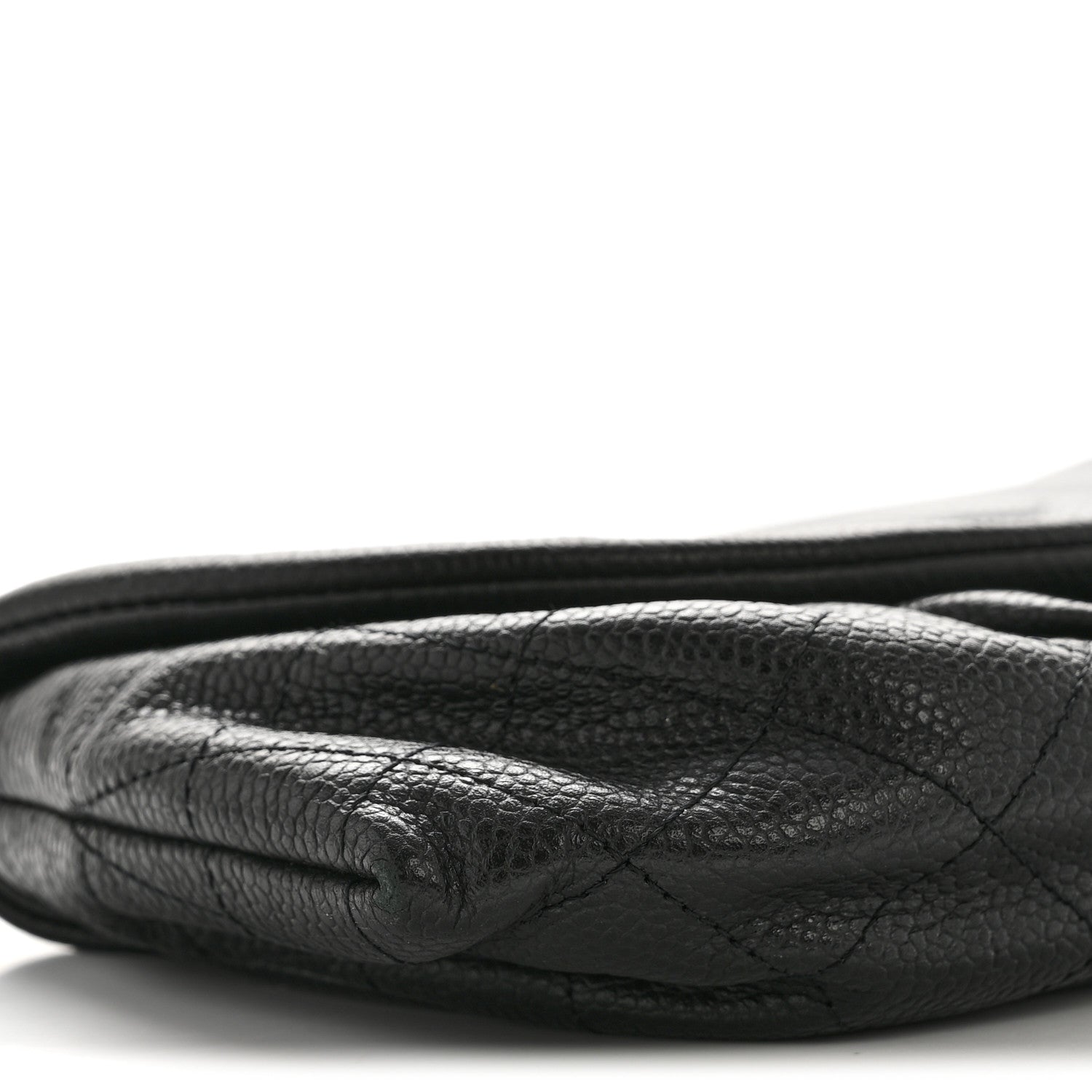 Chanel Caviar Half Moon Wallet On Chain WOC Black 11 of 14