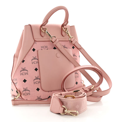 MCM Visetos Small Essential Backpack Pink 3 of 15