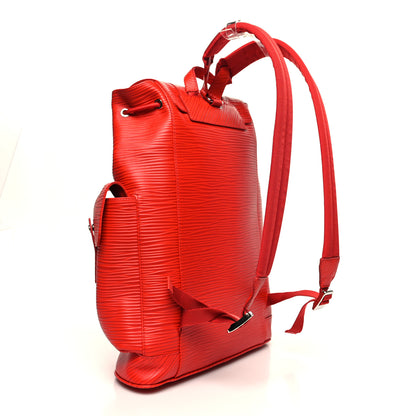 Louis Vuitton Epi Christopher Backpack MM Red 2 of 8