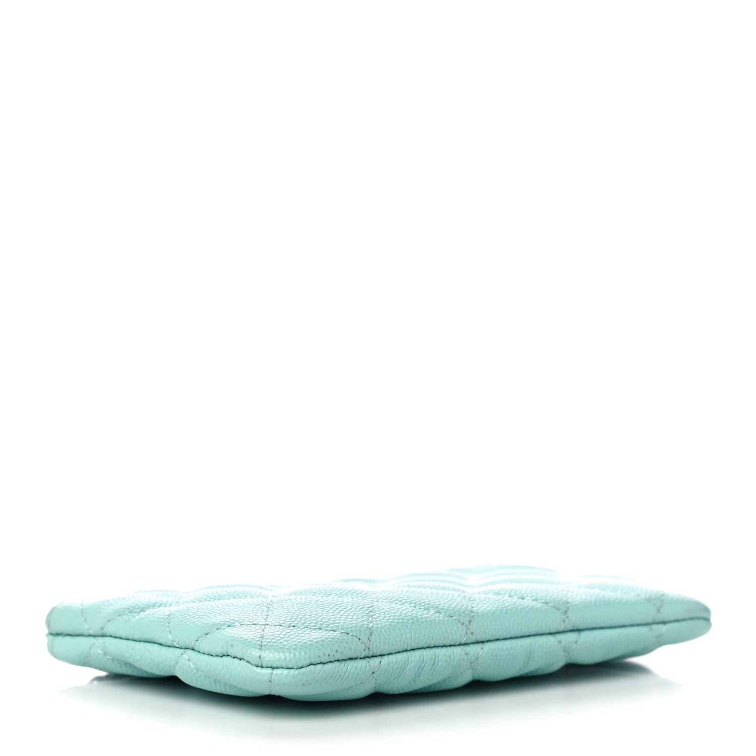 Chanel Caviar Quilted Small Cosmetic Case Light Blue 4 of 11