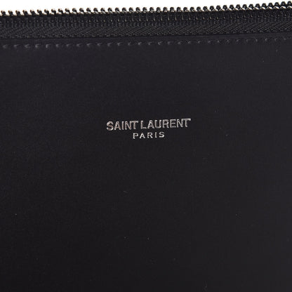 Saint Laurent Coated Canvas Zip Pouch Black 6 of 7
