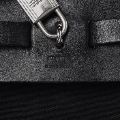 Hermes Toile Vache Calfskin Herbag 30 PM Backpack Black 7 of 12