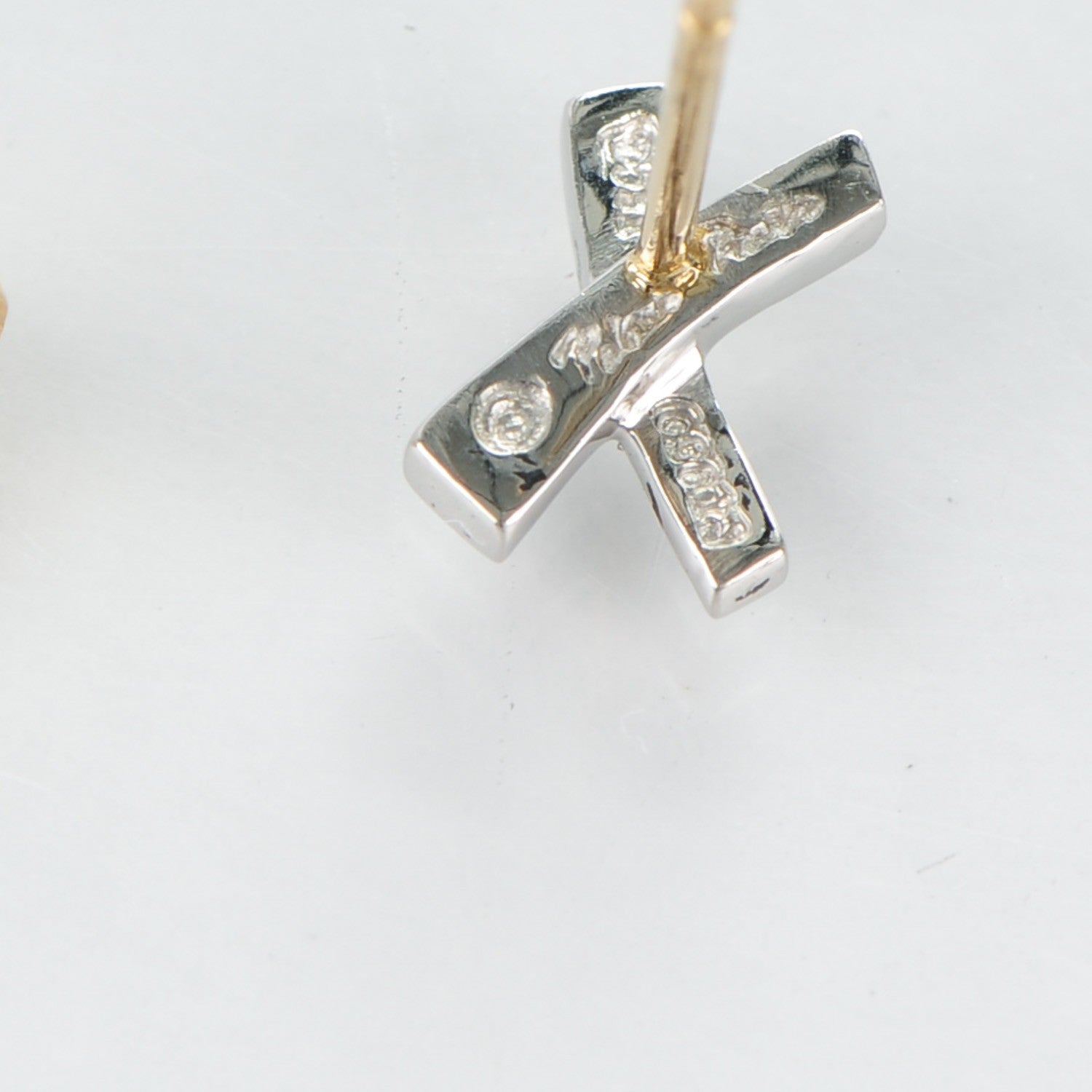 Tiffany Platinum Diamond Paloma Picasso X Kiss Earrings 6 of 6