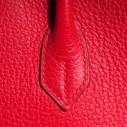 Hermes Buffle Skipper Birkin 35 Rouge Vif 3 of 28
