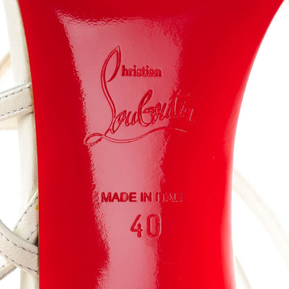 Christian Louboutin Kid Gwinispike 85 Sandals 40 Neige Light gold 7 of 7