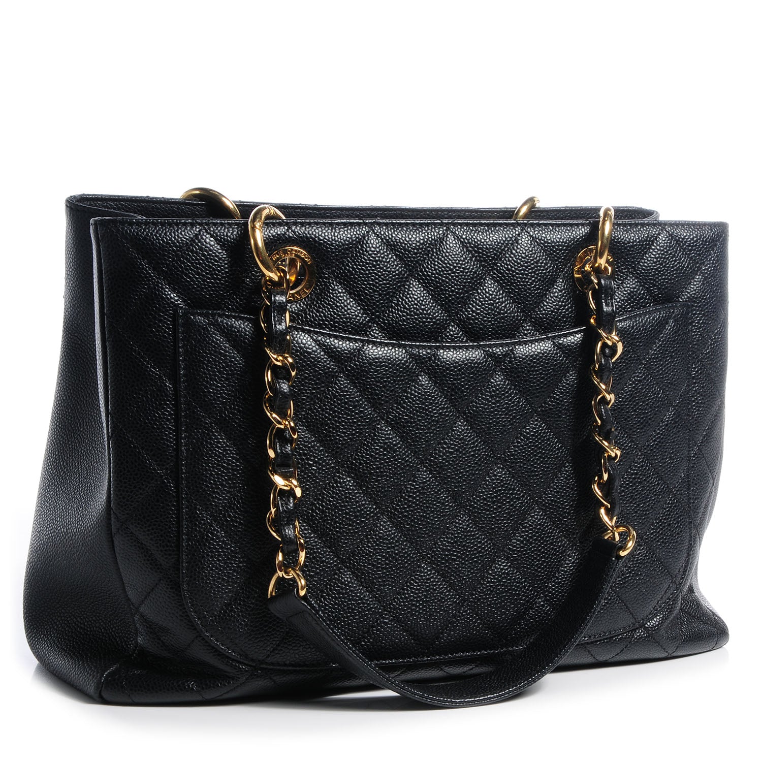 Chanel Caviar Grand Shopping Tote GST Black 3 of 7