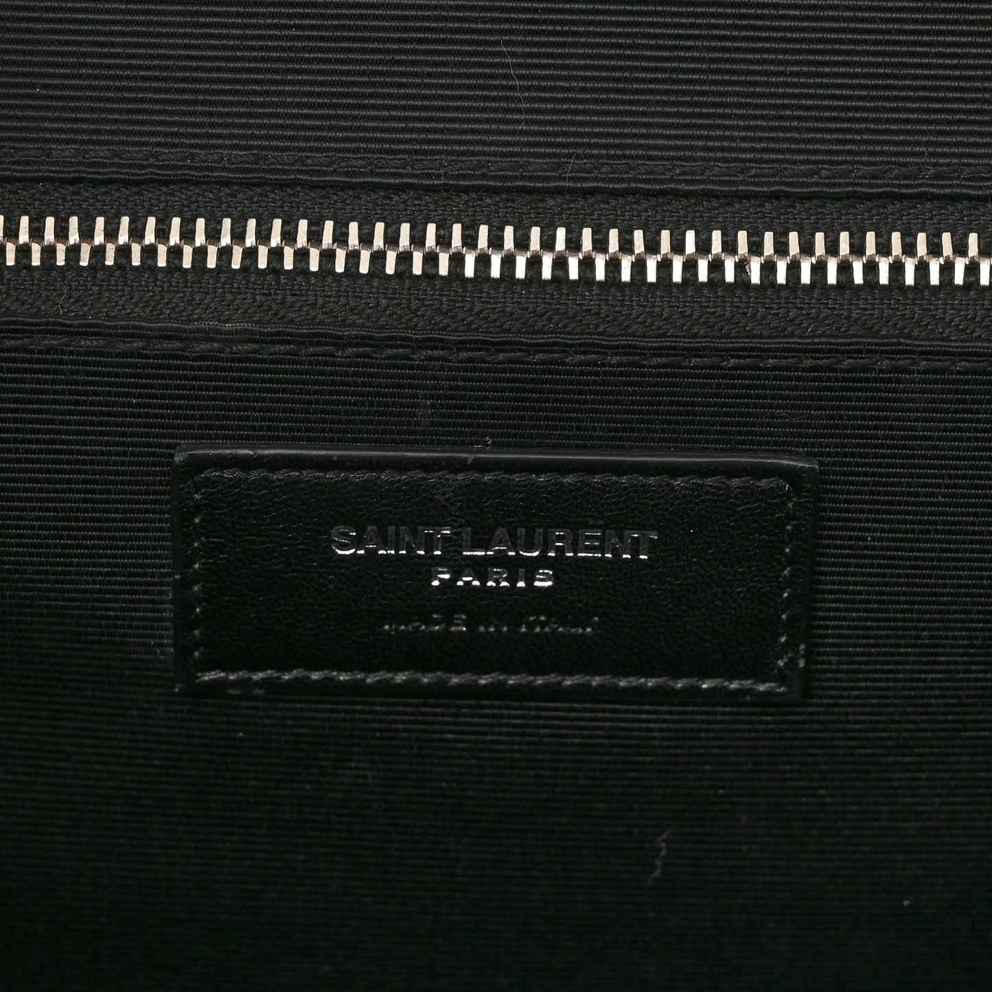 Calfskin Crocodile Embossed Medium Monogram Envelope Chain Shoulder Bag Black