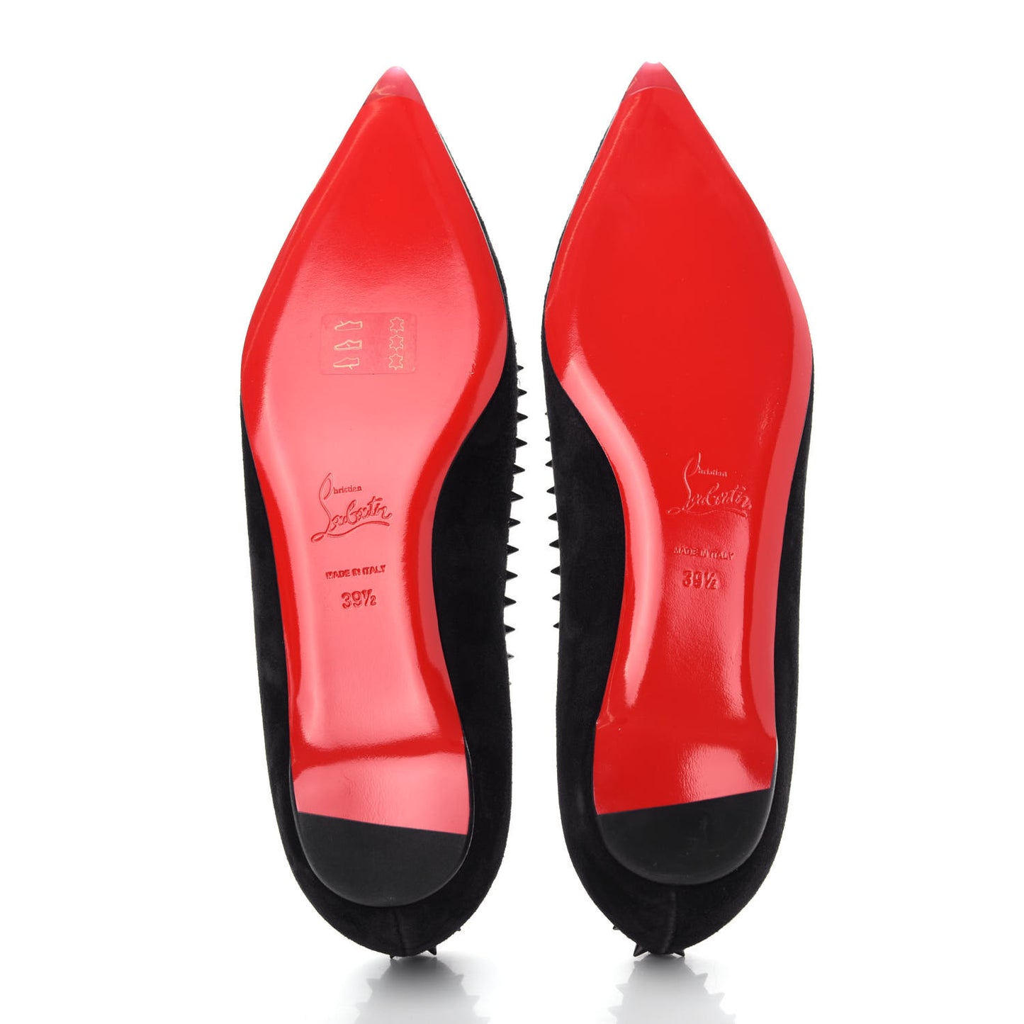Veau Velours Anjalina Flats 39.5 Black