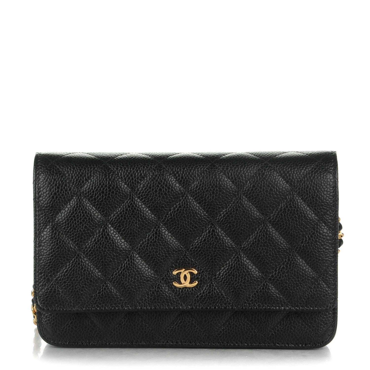Chanel Caviar Quilted Wallet On Chain WOC Black 1 of 8