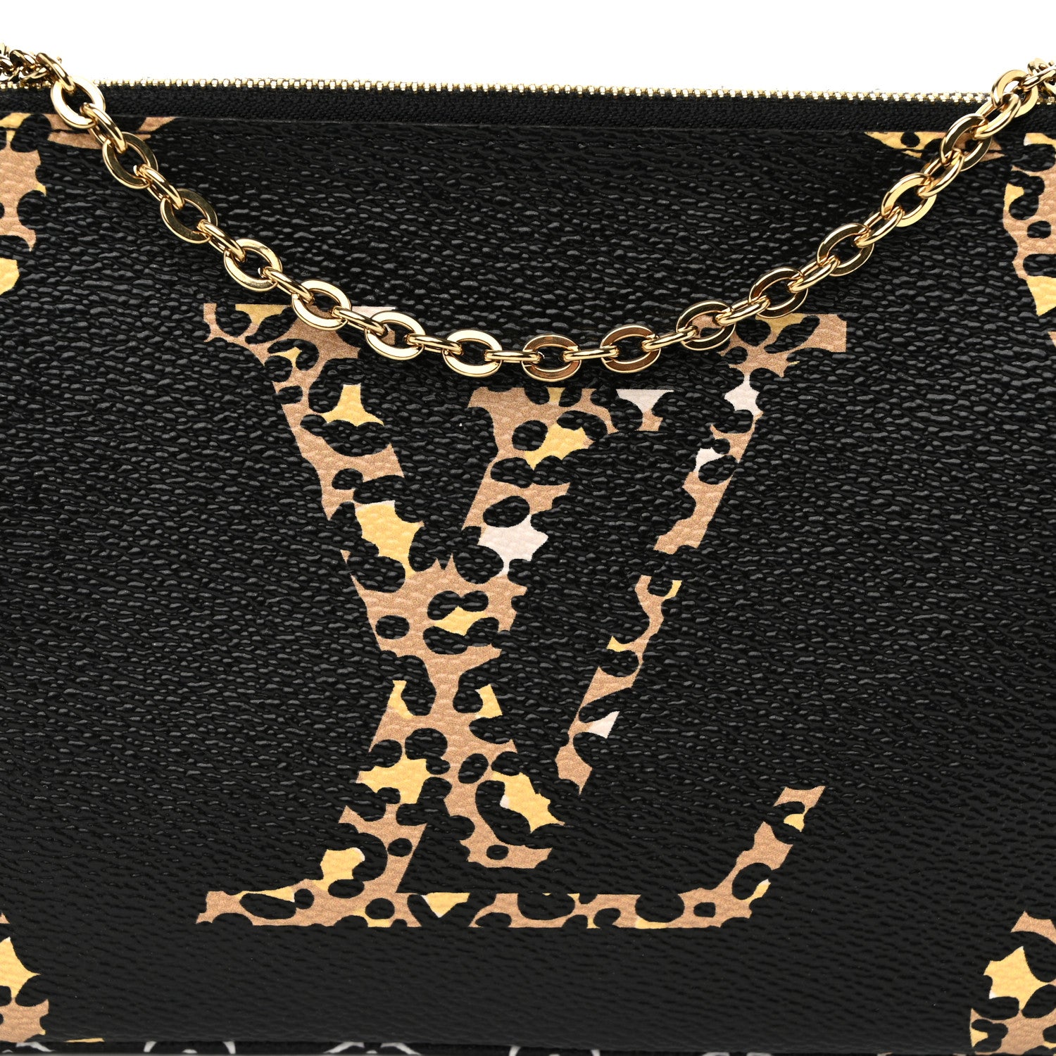 Louis Vuitton Monogram Giant Jungle Pochette Double Zip Black 8 of 12