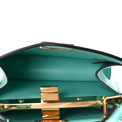 Fendi Shiny Nappa Petite Peekaboo I SEE U Satchel Spring Turquoise 6 of 12
