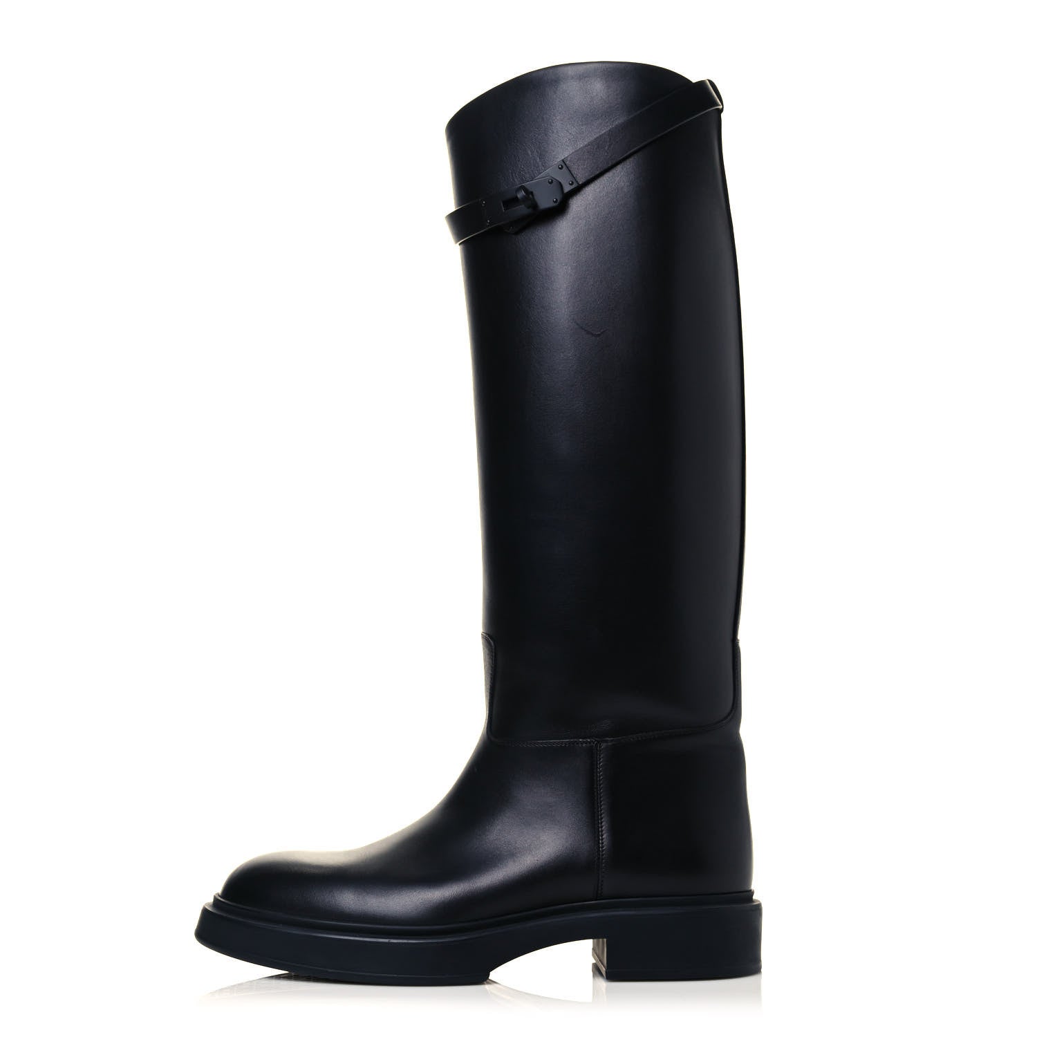 Hermes Box Kelly Jumping Boots 40 So Black 1 of 6