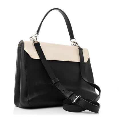 Louis Vuitton Calfskin Mechanical Flowers Lockme II Black White 3 of 11