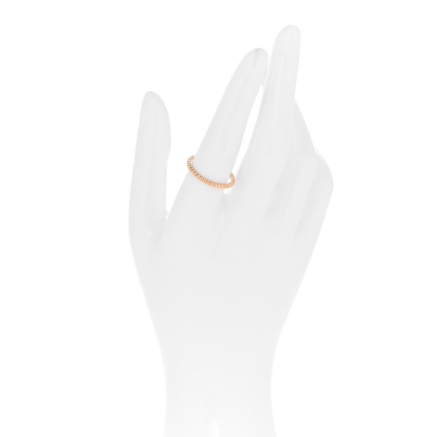 Van Cleef & Arpels 18K Rose Gold Small Perlee Ring 56 7.5 2 of 4