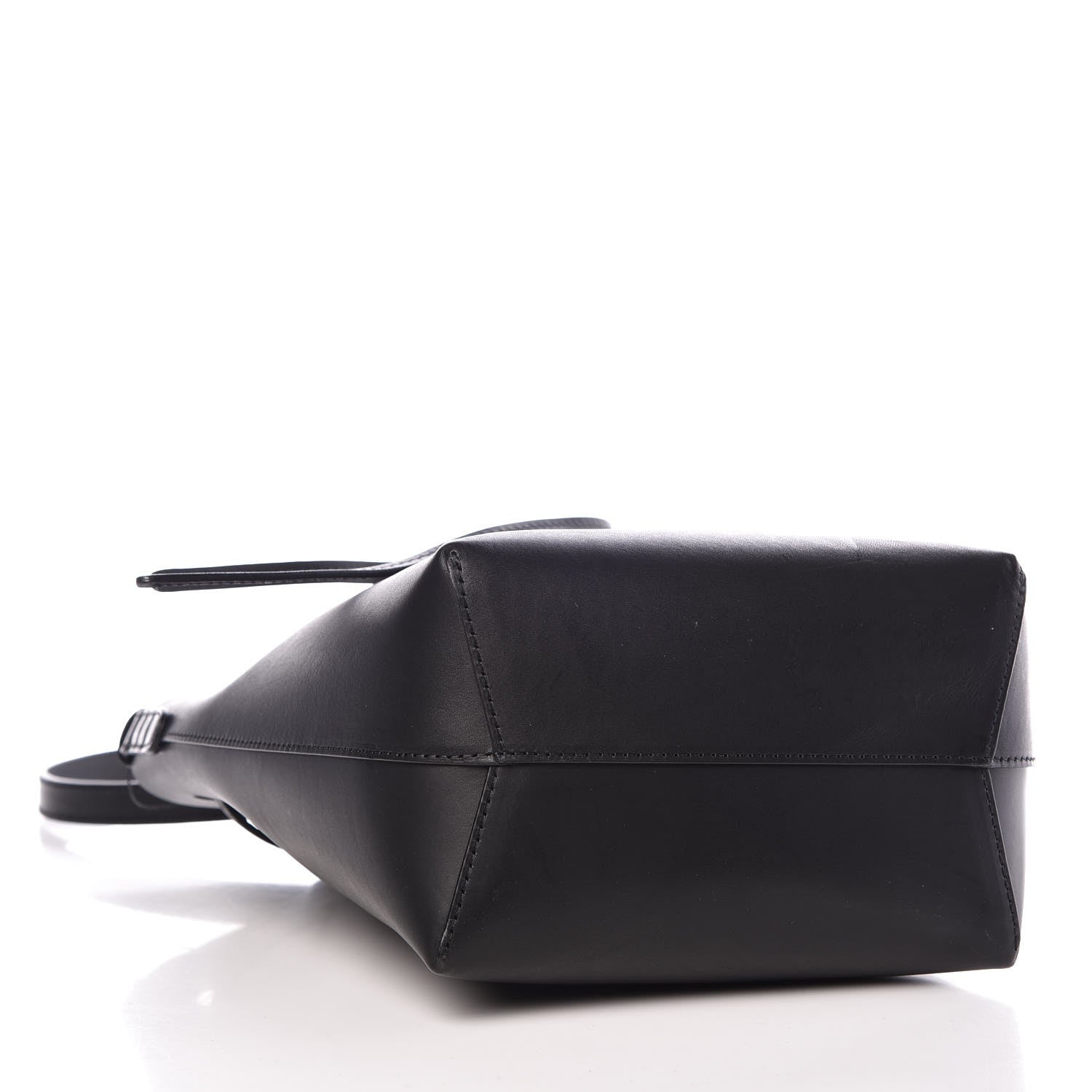 Mansur Gavriel Calfskin Mini Bucket Bag Black Royal 4 of 7