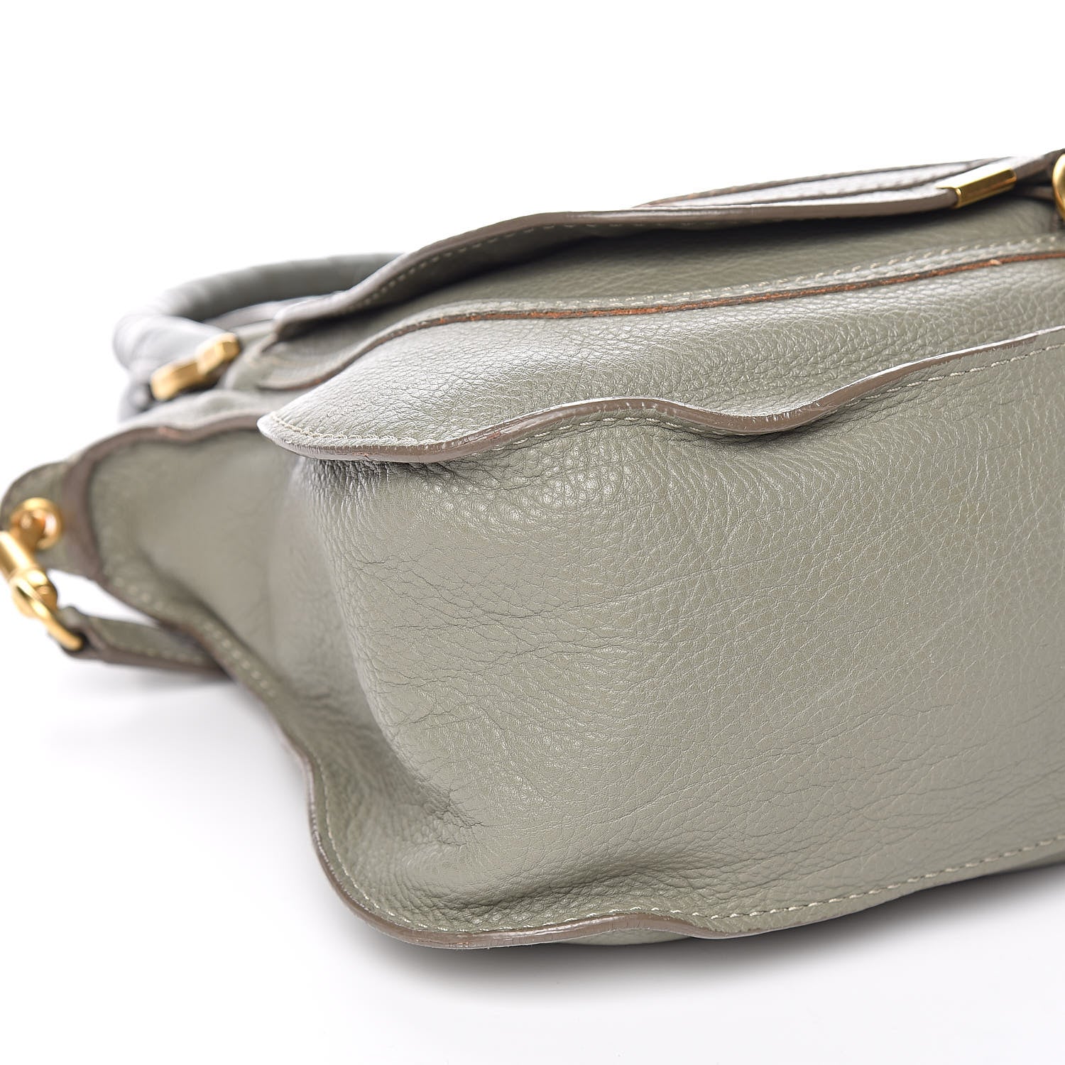 Chloe Calfskin Medium Marcie Satchel Baobab Green 8 of 13