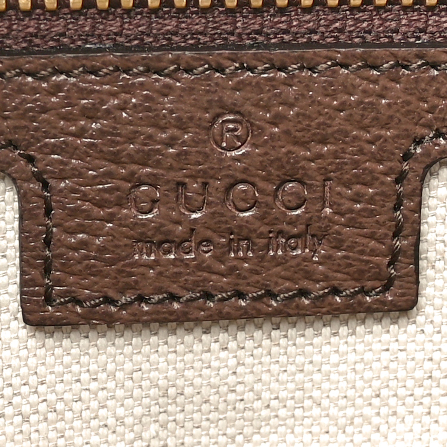 Gucci Monogram Jumbo GG Textured Dollar Calfskin Web Tote Bag Camel Ebony New Acero 6 of 11