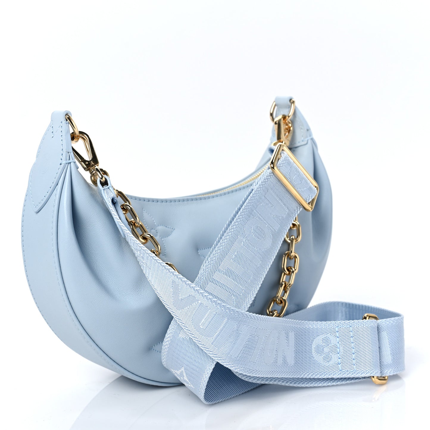 Calfskin Bubblegram Over The Moon Ice Blue