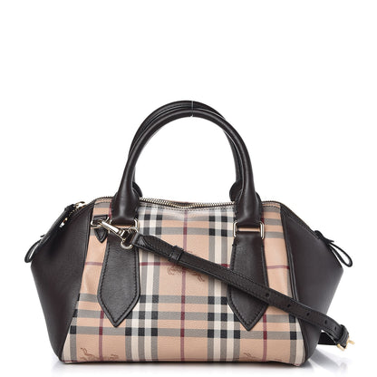 Burberry Haymarket Check Small Blaze Satchel Chocolate 1 of 9