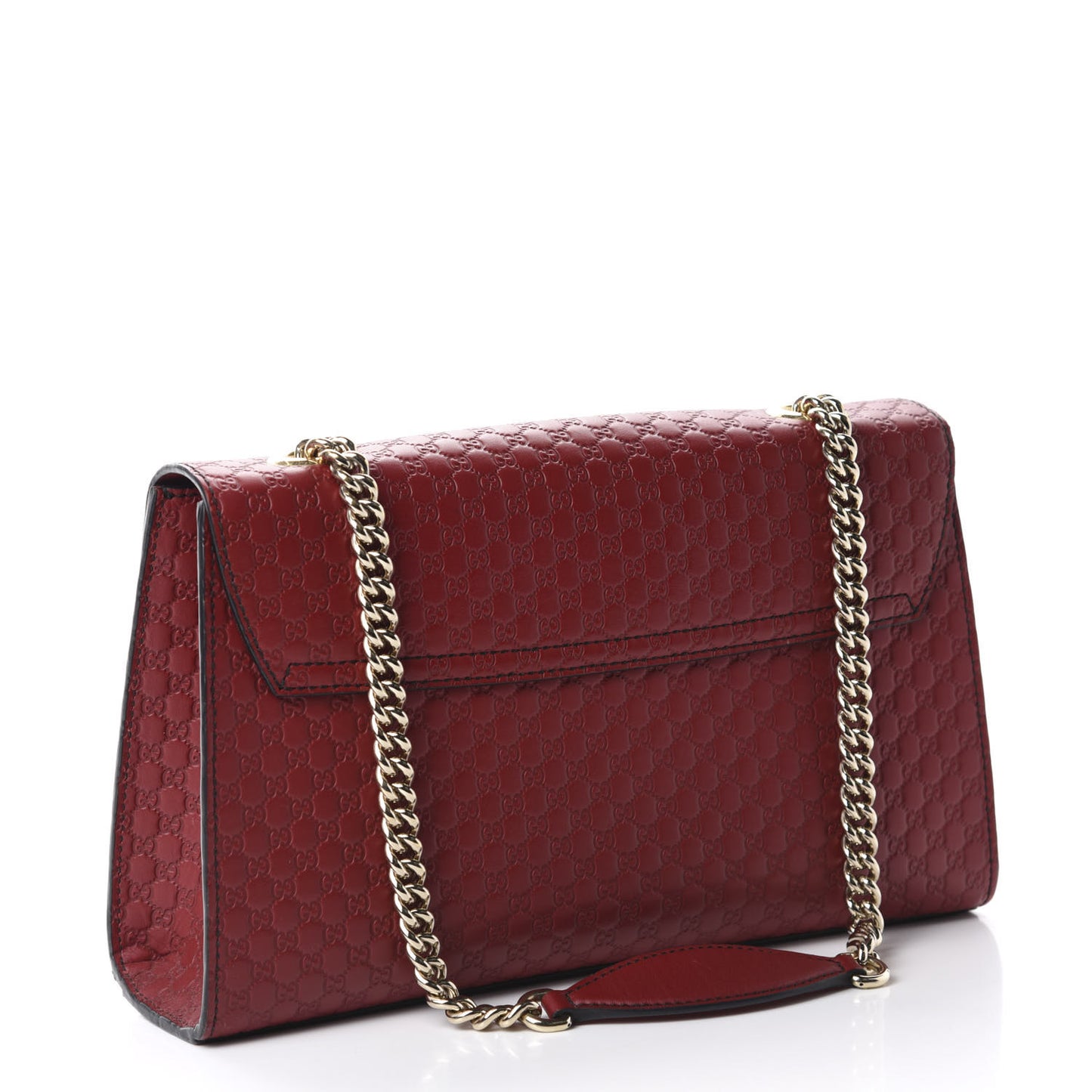 Microguccissima Medium Emily Chain Shoulder Bag Red