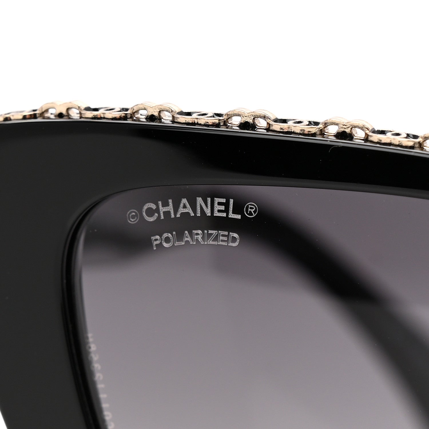 Chanel Acetate Polarized Butterfly Sunglasses 5540 Black 7 of 8
