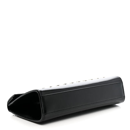 Alaia Calfskin Studded Foldover Clutch Black 5 of 13