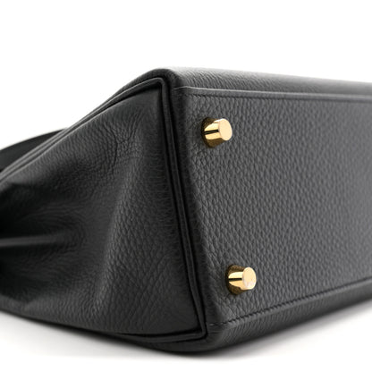 Hermes Togo Kelly Retourne 25 Black 9 of 11