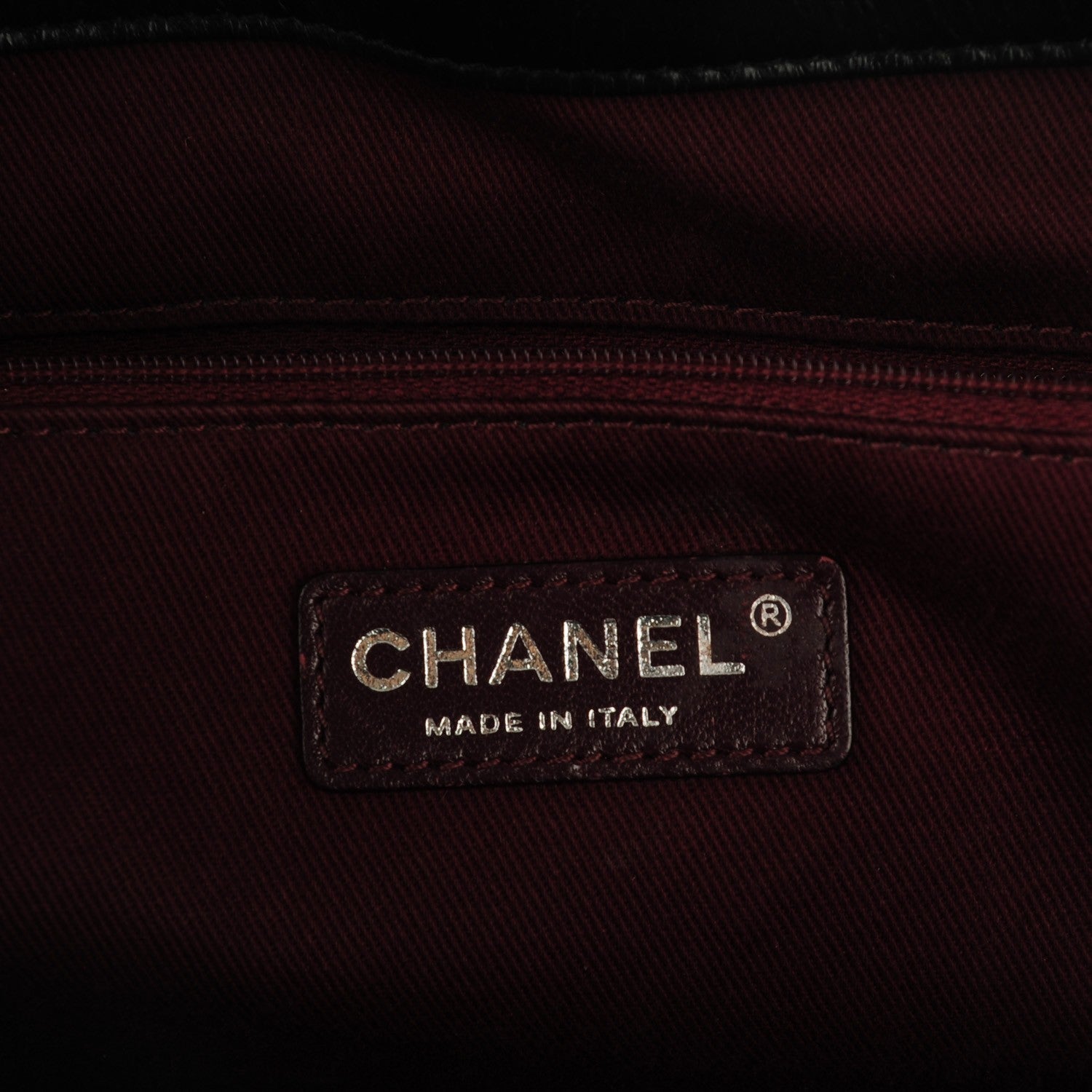 Chanel Glazed Calfskin Quilted Large Duo Color Tote Black 6 of 7