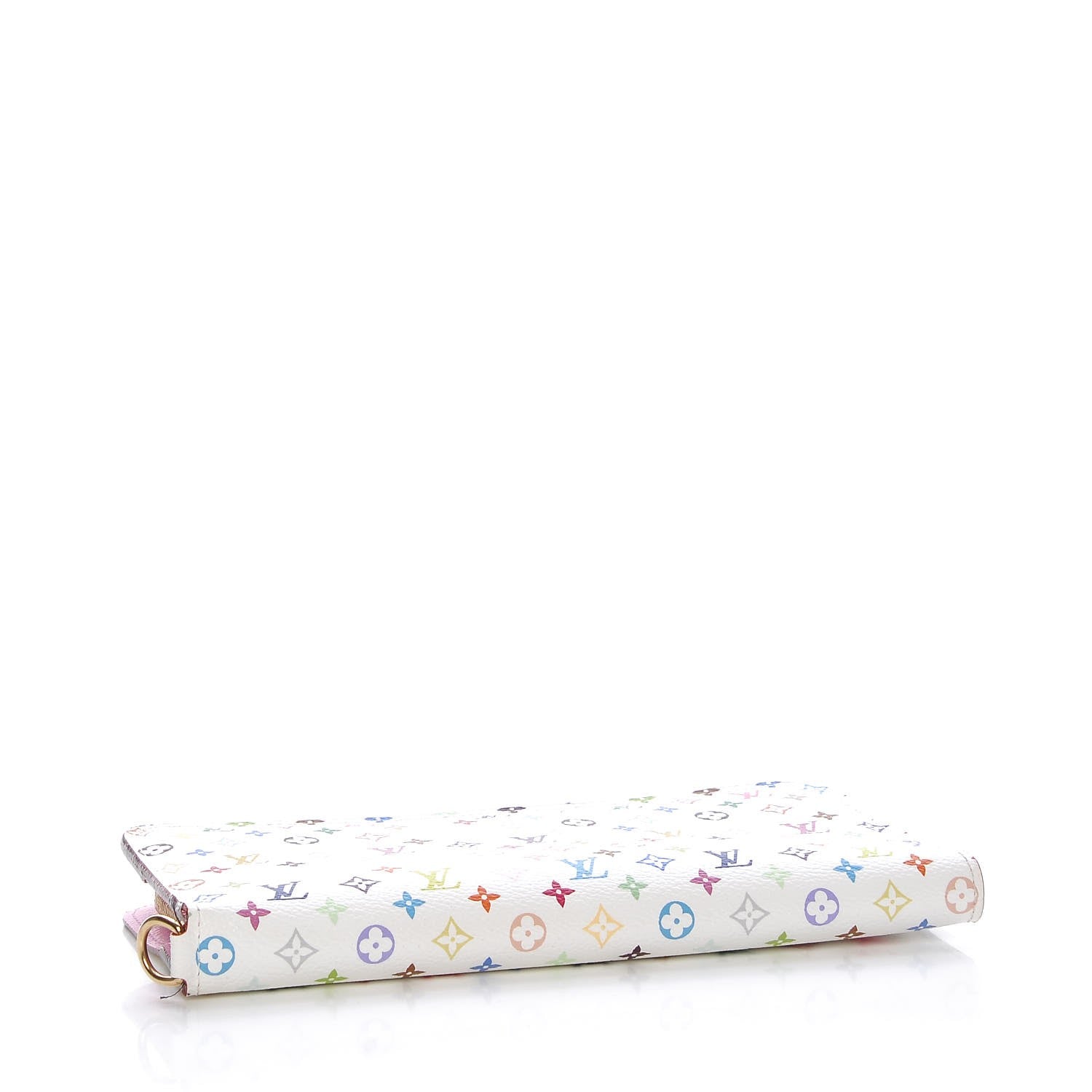 Louis Vuitton Monogram Multicolor Insolite Wallet White Litchi 4 of 8