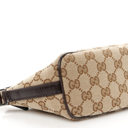 Gucci Monogram Web Boat Pochette Brown 9 of 10